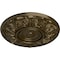 Ekena Millwork Whitman Ceiling Medallion (For Canopies up to 3 3/4"), Hand-Painted Brass, 13"OD x 1 3/8"P CM13WHBRS - alternate 4